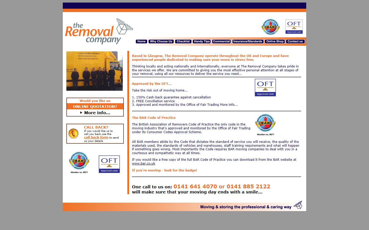 The Commercial Removal Company Website