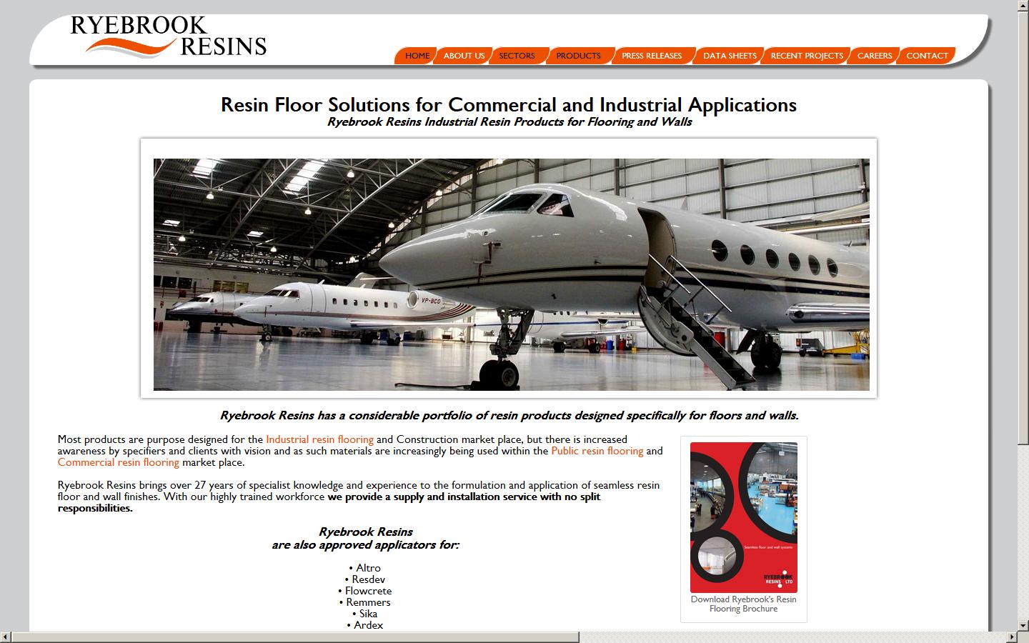 Ryebrook Resins Ltd Website
