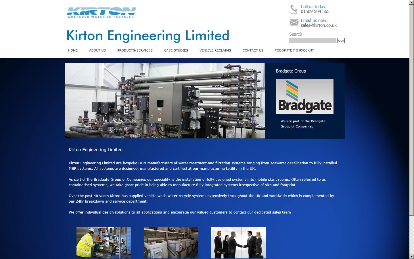 Kirton Engineering Ltd  Website