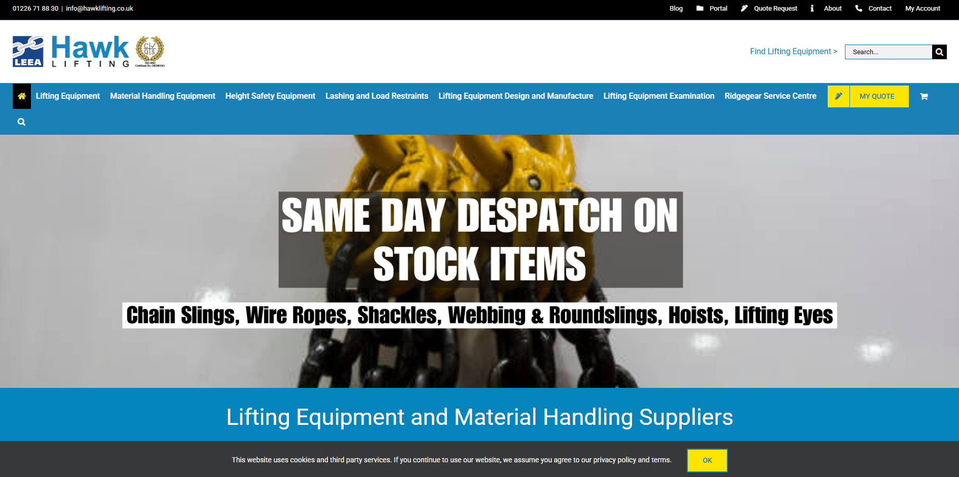 Hawk Lifting Website