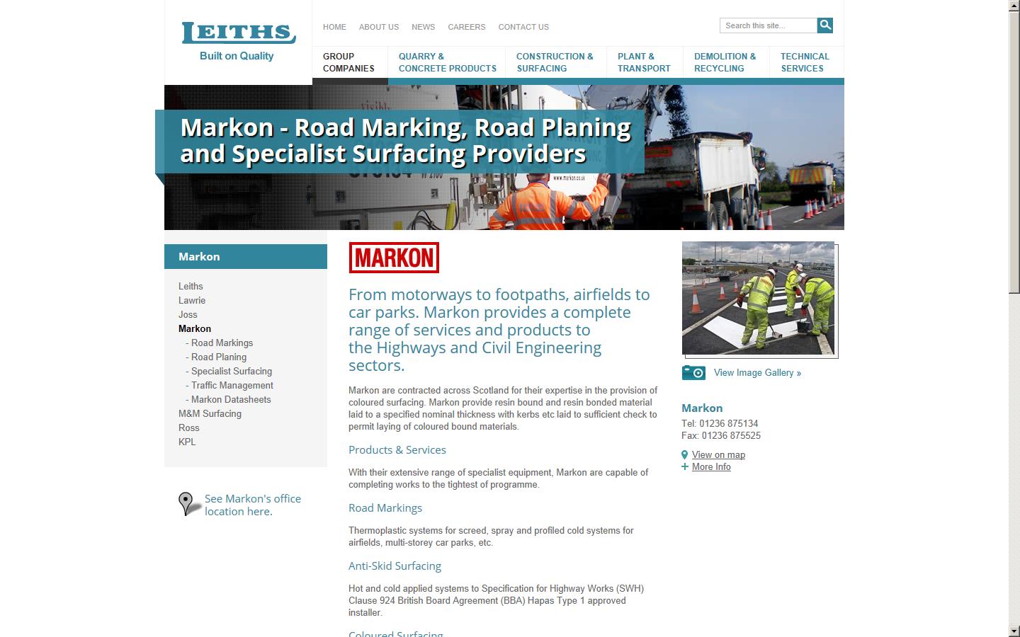 Markon Ltd Website