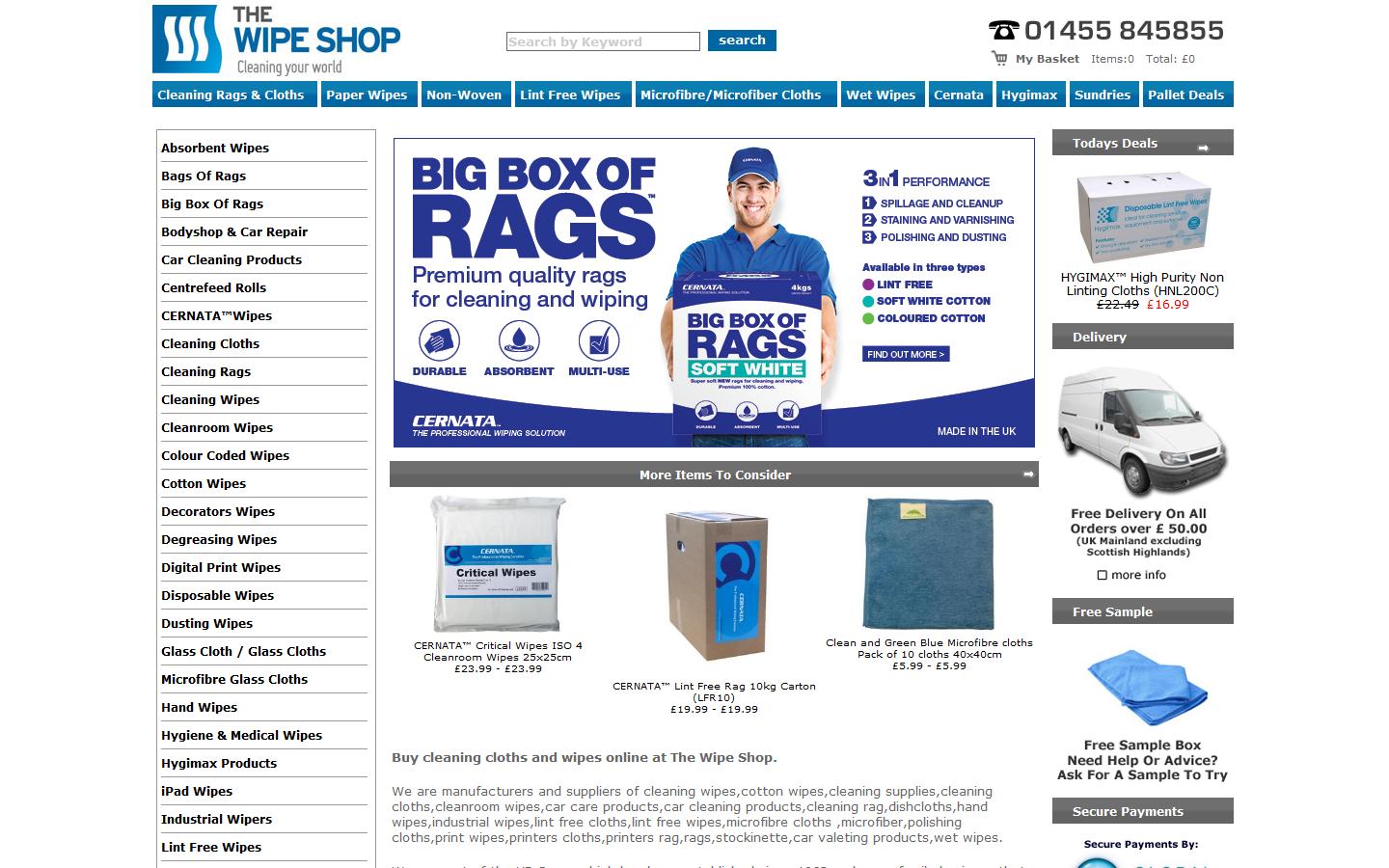 The Wipe Shop Website