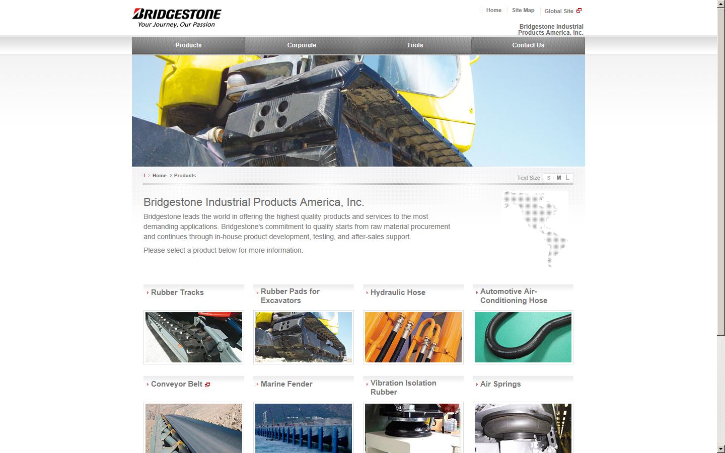 Bridgestone Industrial Ltd Website