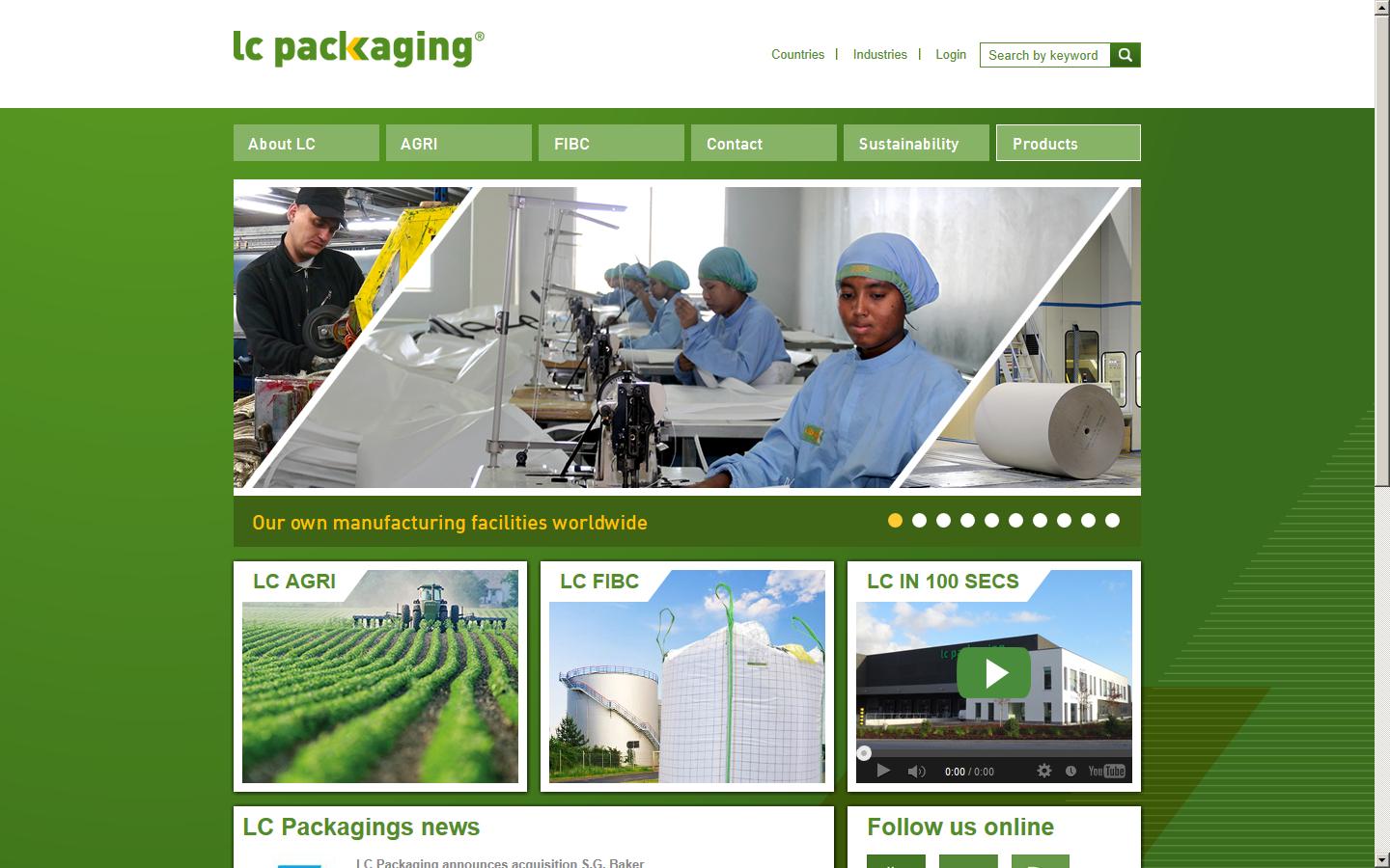 LC Packaging UK Ltd Website