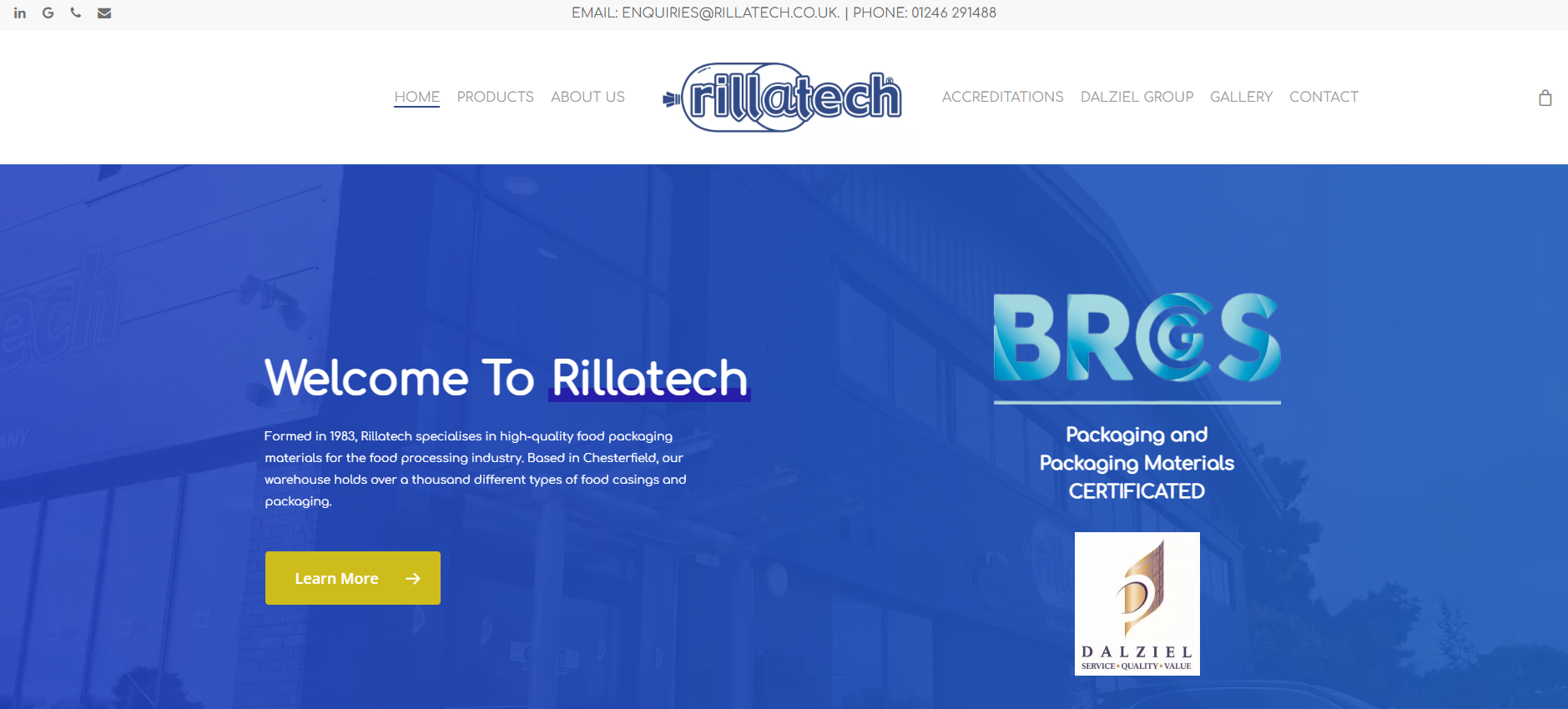 Rillatech Ltd Website
