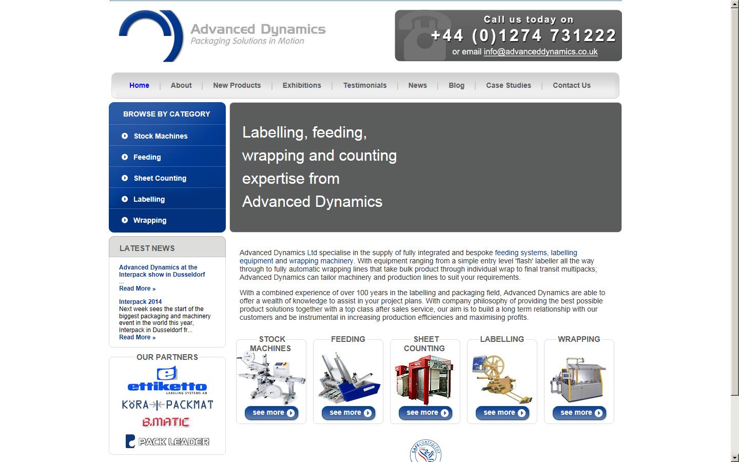 Advanced Dynamics Ltd Website