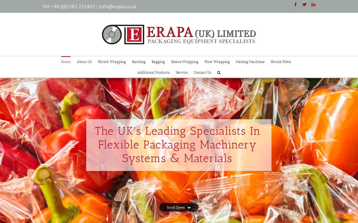 Erapa (UK) Ltd Website