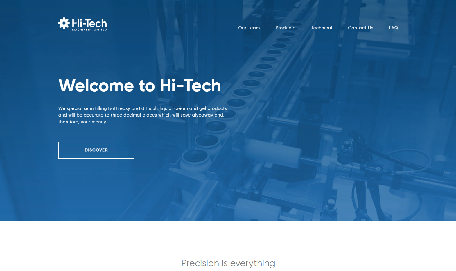 Hi-Tech Machinery Ltd Website