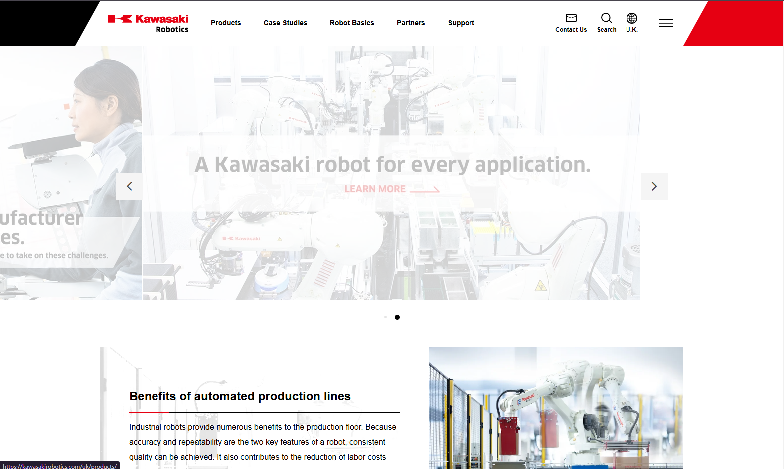 Kawasaki Robotics (UK) Ltd Website