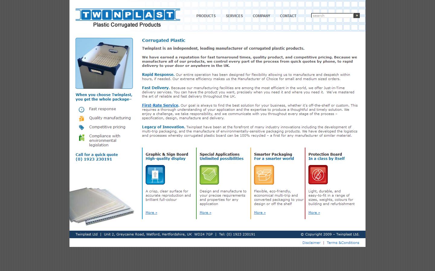 Twinplast Ltd Website