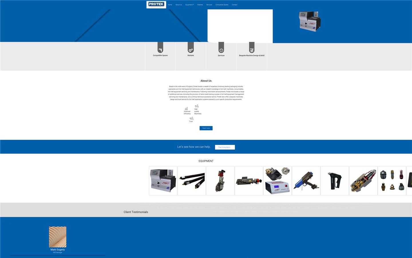 Protek Packaging Website