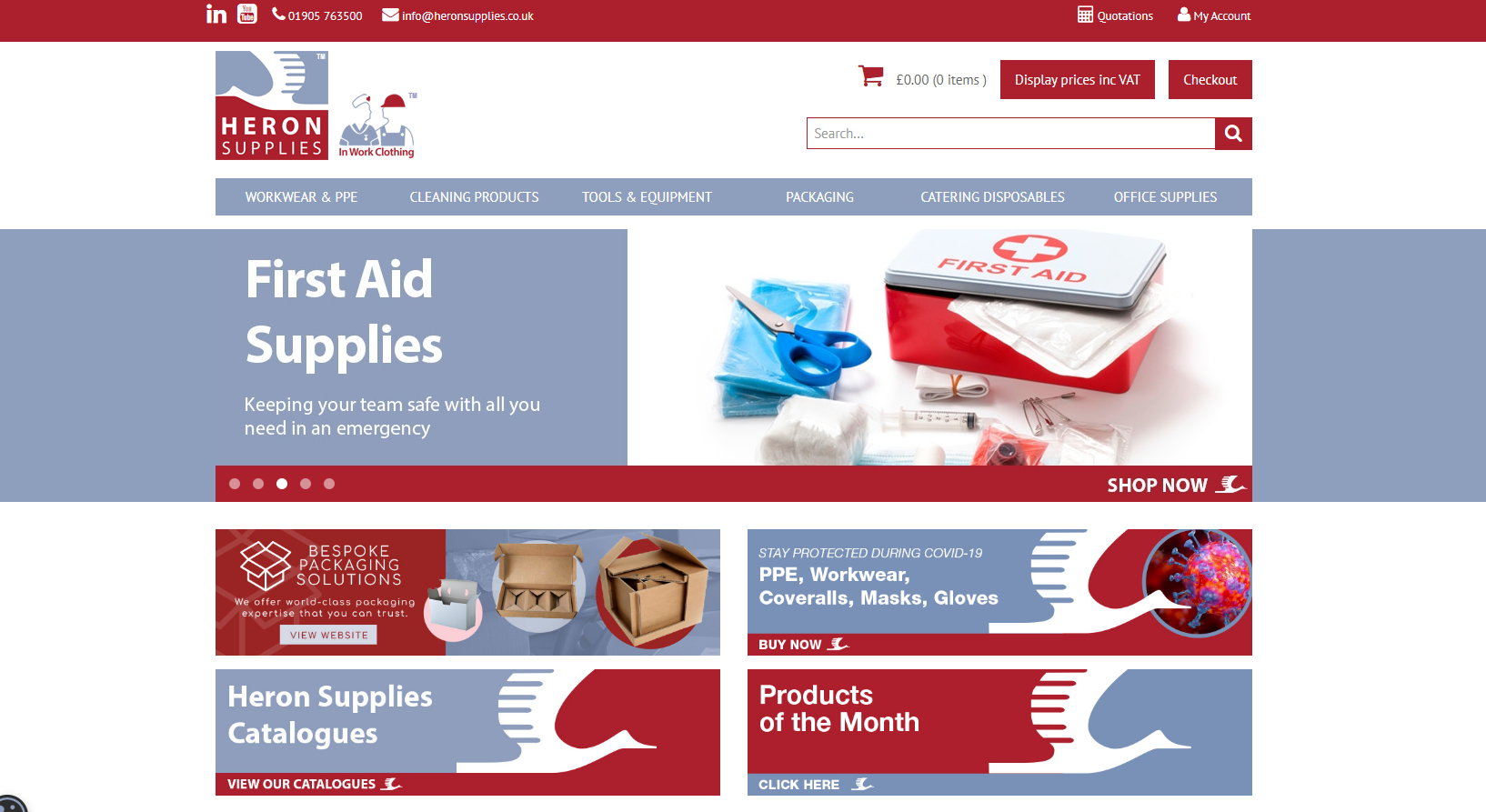 Heron Supplies Ltd Website