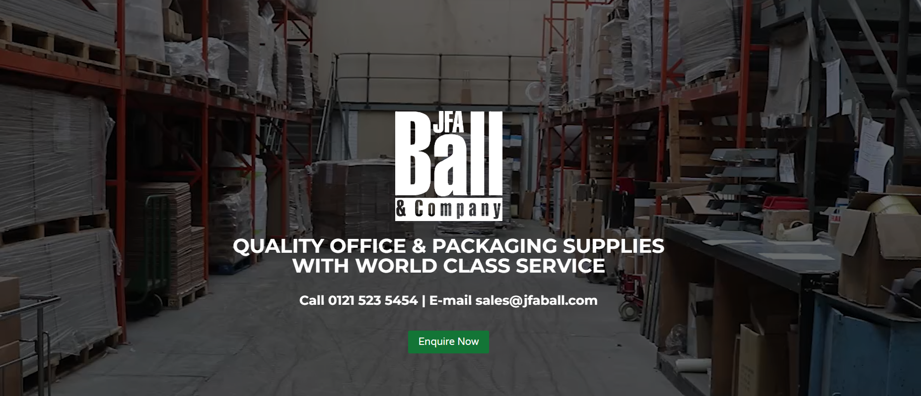 J F A Ball & Co Website