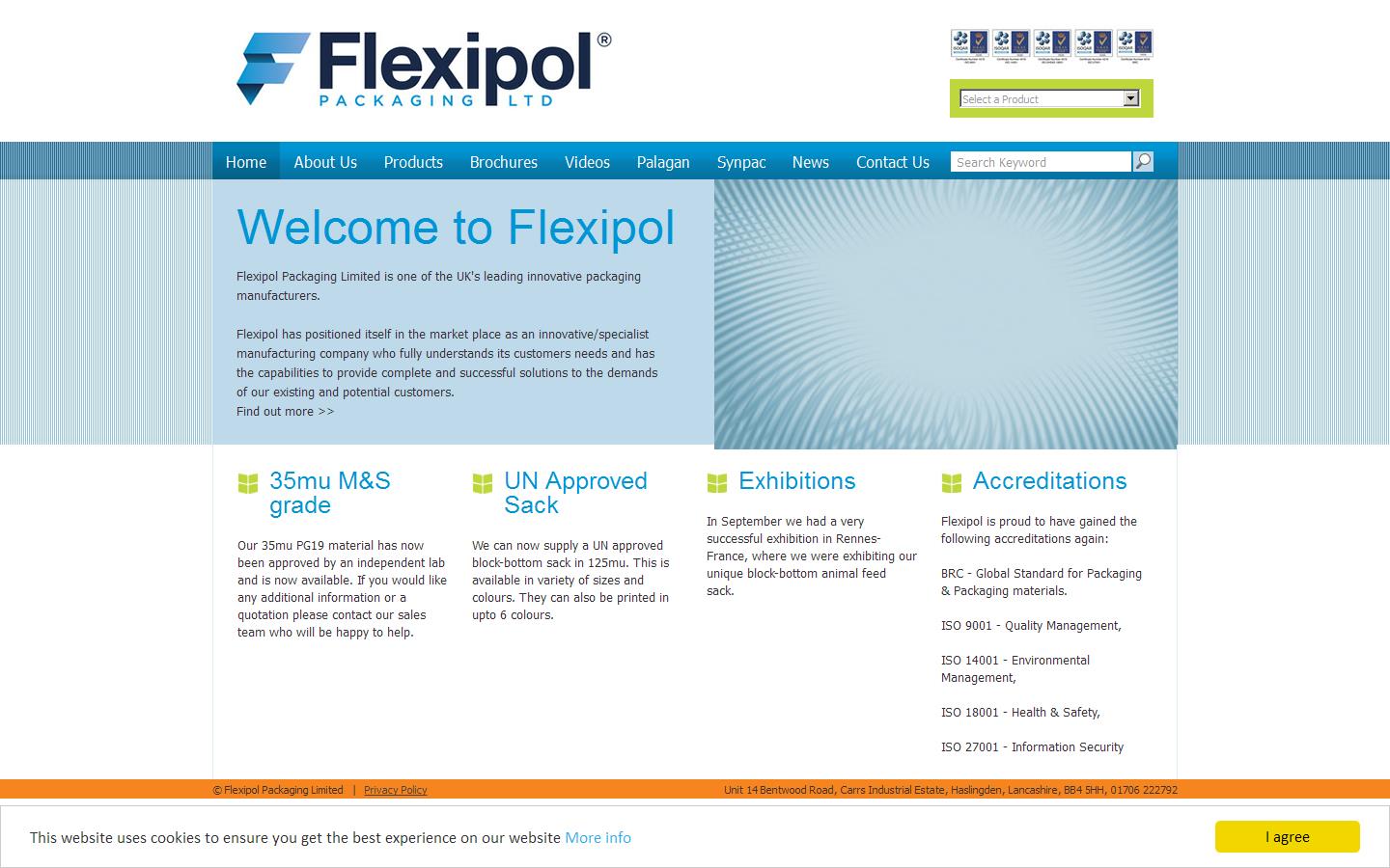 Flexipol Packaging Ltd Website