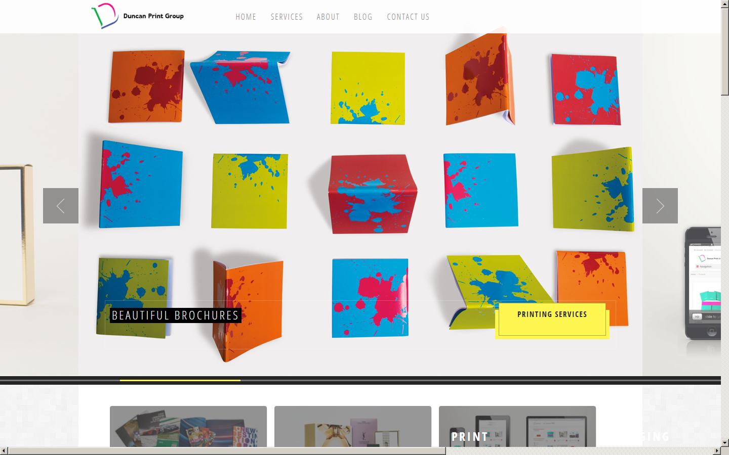 Duncan Print & Packaging Ltd Website