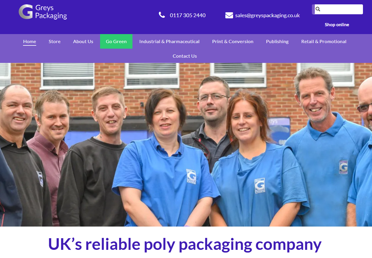Greys Packaging Ltd Website
