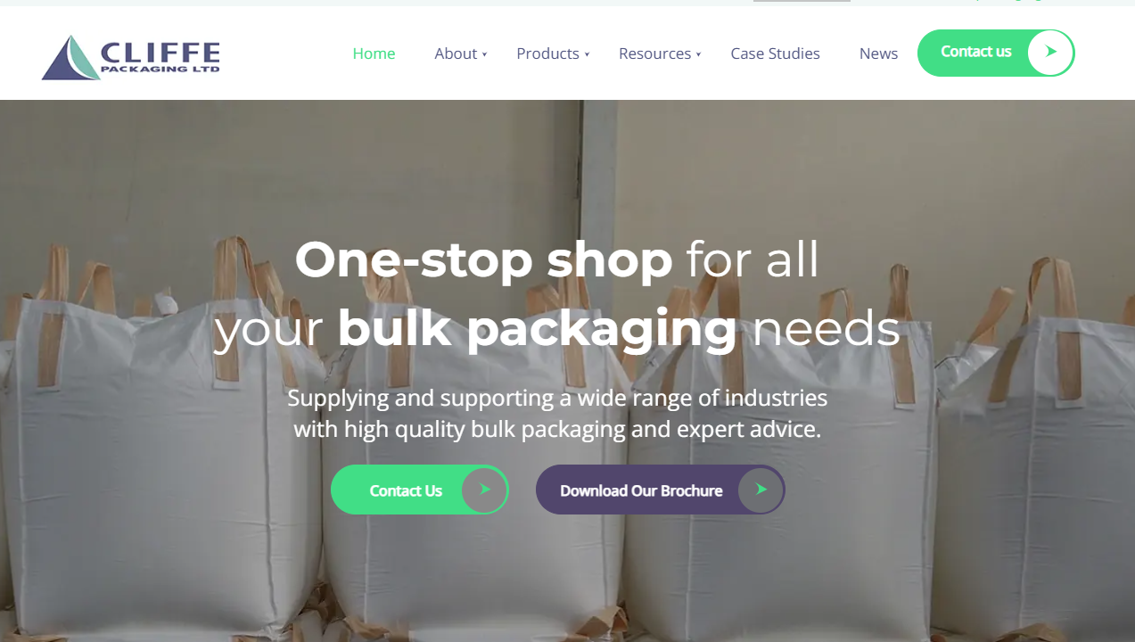 Cliffe Packaging Ltd Website