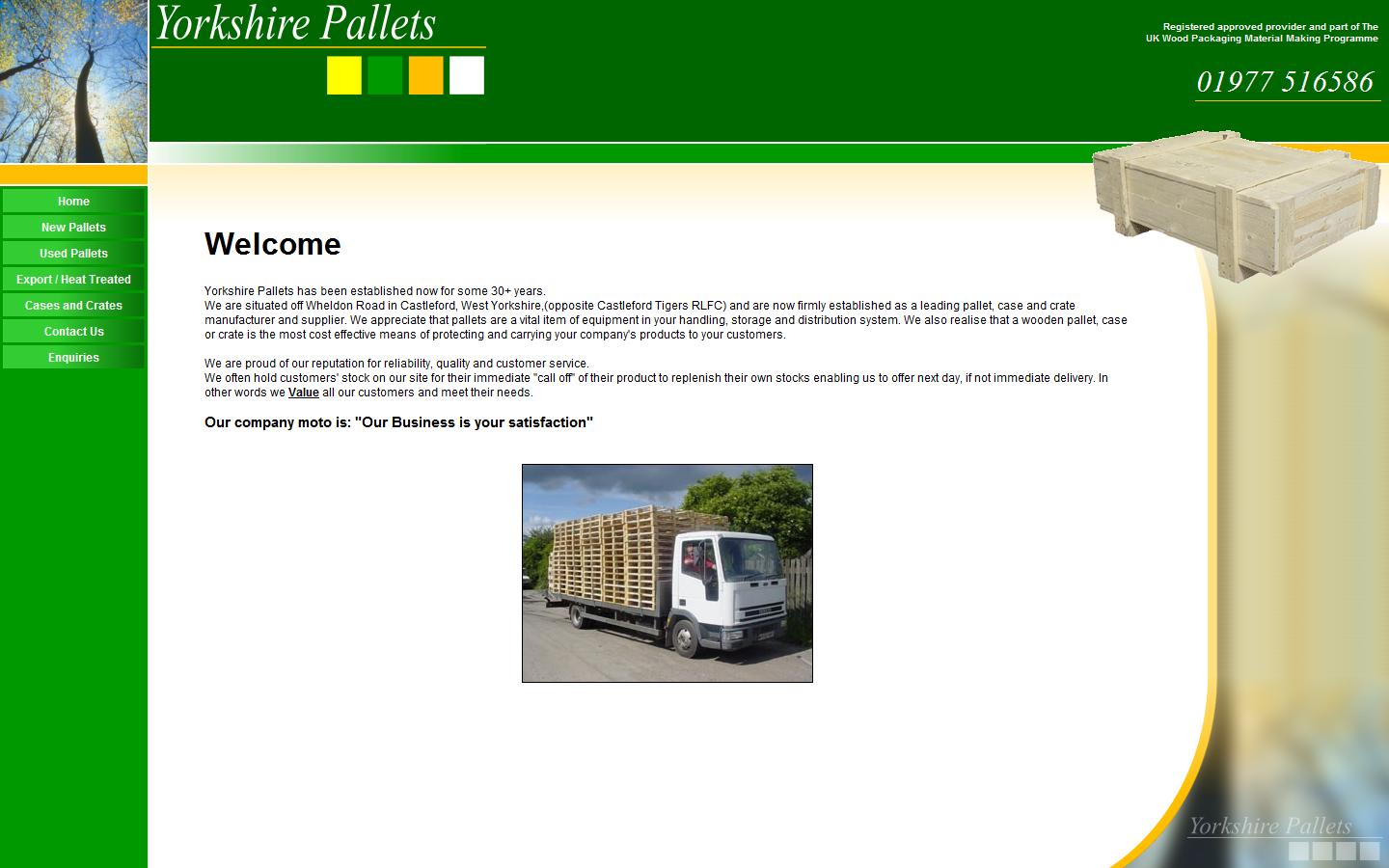 Yorkshire Pallets Website