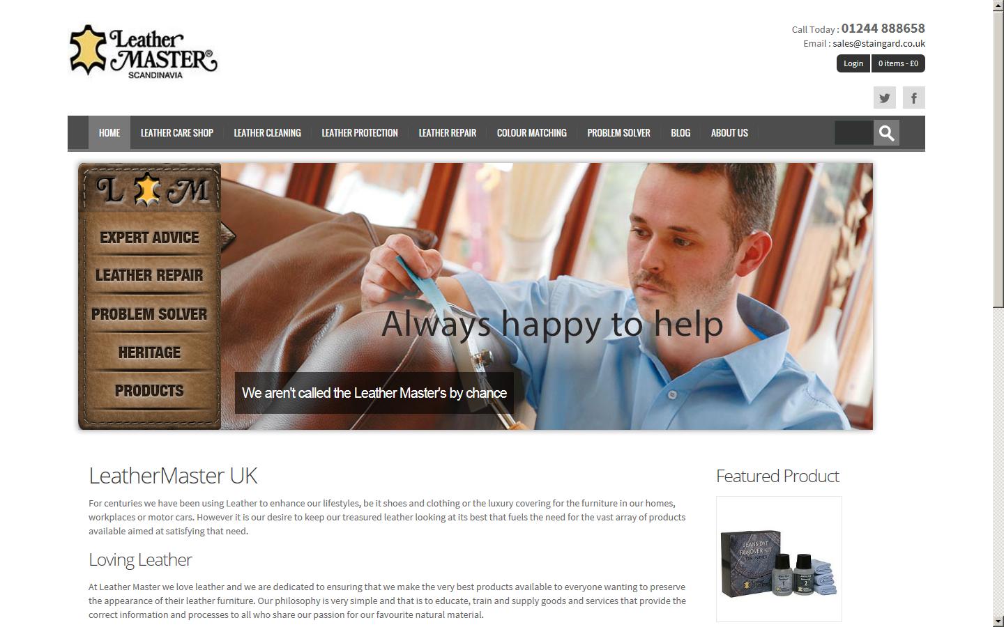 Leather Care Master UK Ltd Website