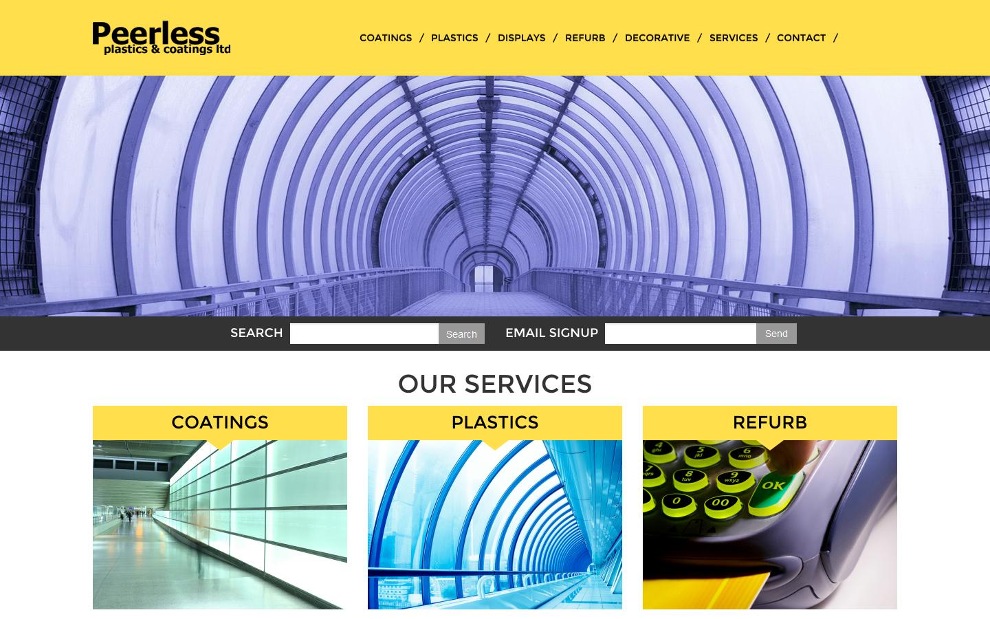 Peerless Plastic & Coatings Ltd Website