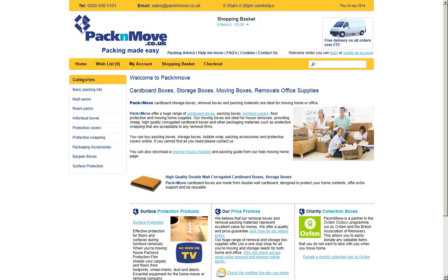 Packexe Ltd Website
