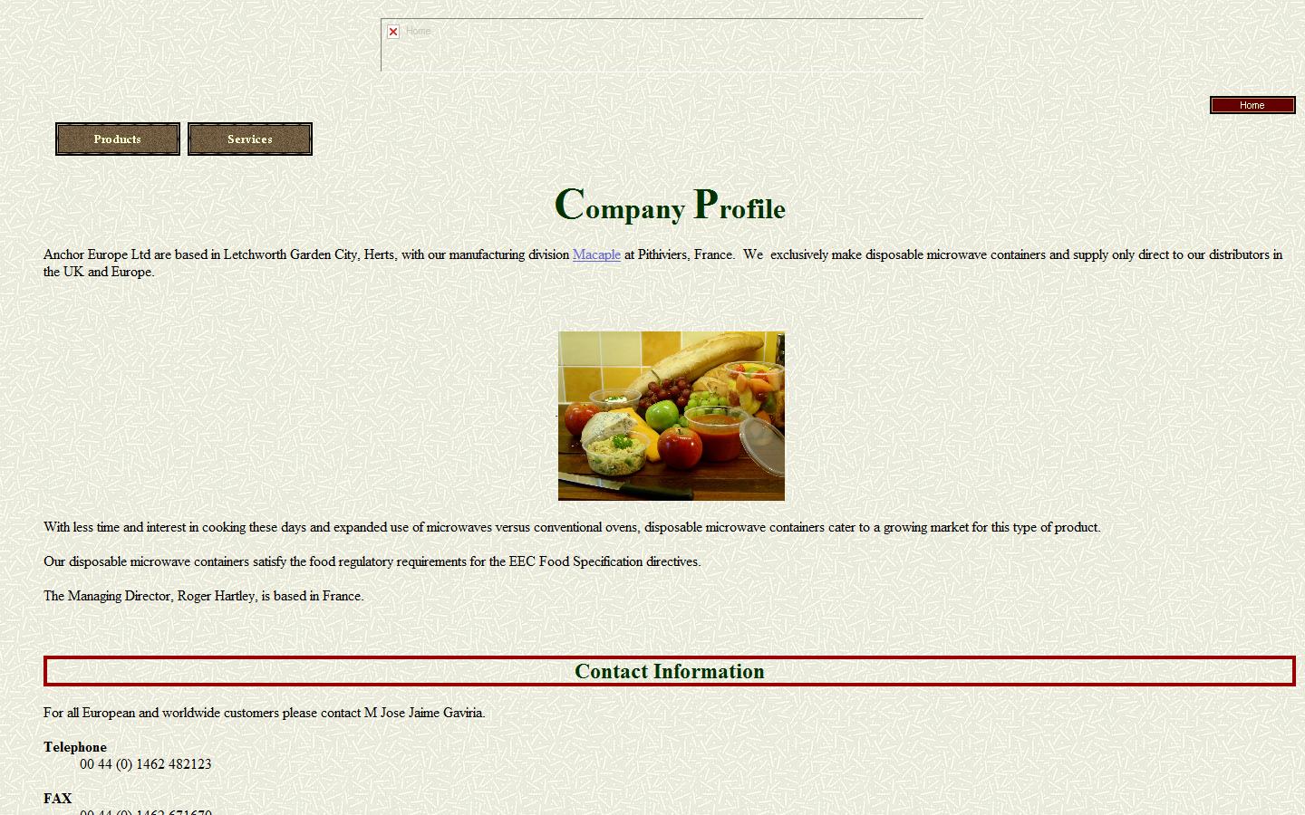 Anchor Europe Website