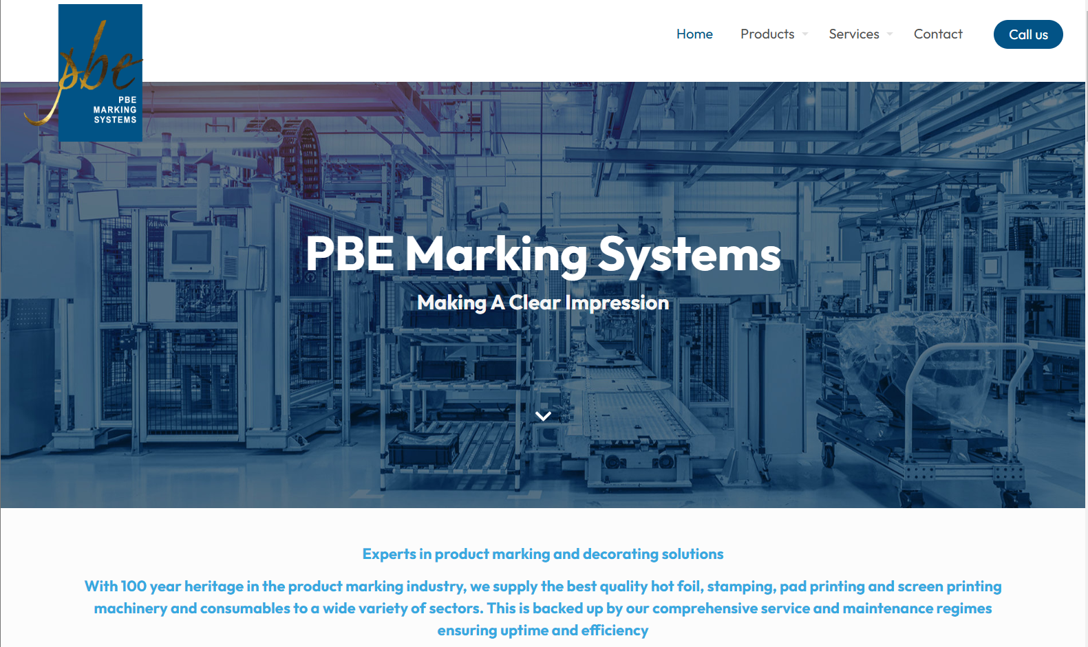 PBE Marking Systems Ltd Website