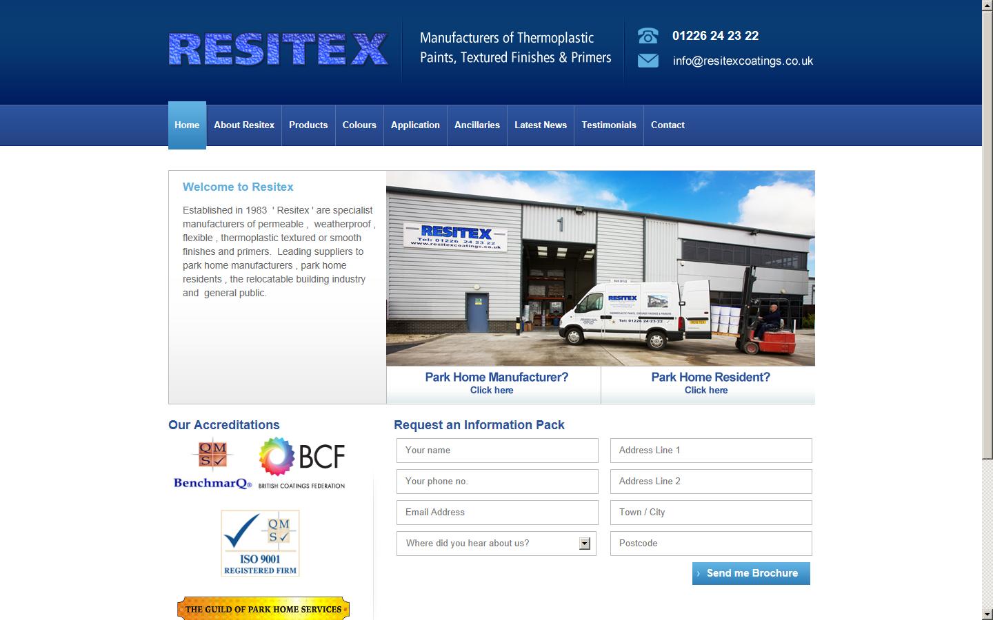 Resitex Coatings Website