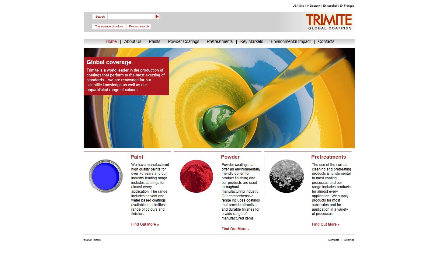Trimite Global Coatings Website