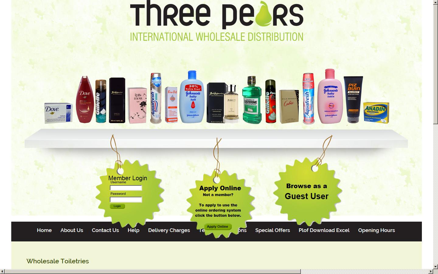 Three Pears Ltd Website