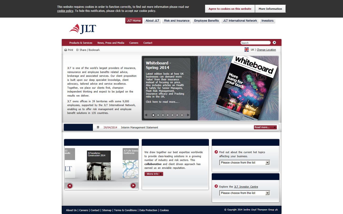 Jardine Lloyd Thompson Group plc Website