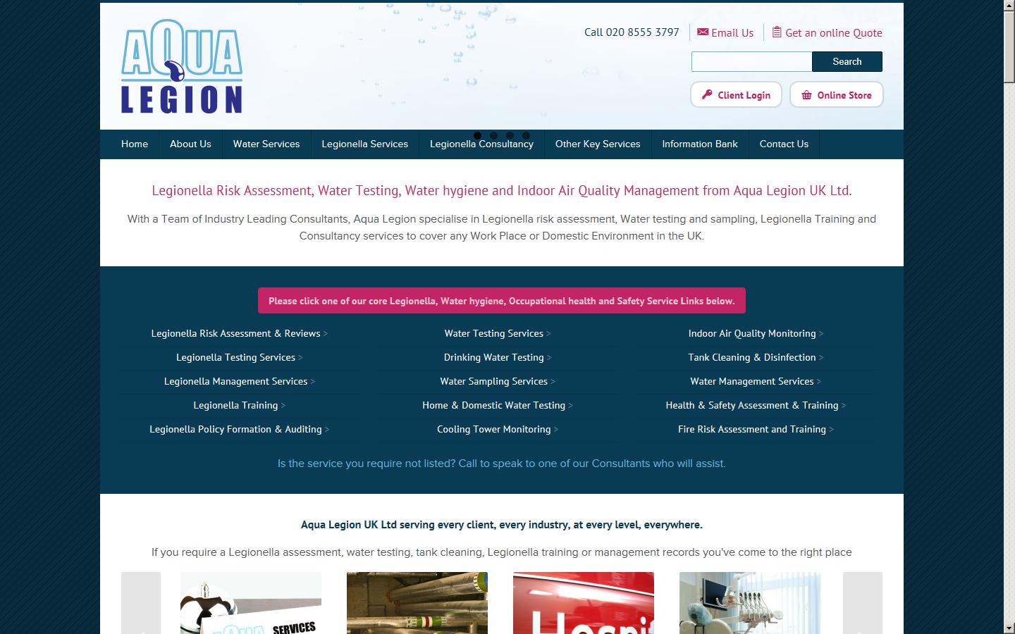 Aqua Legion UK Ltd Website
