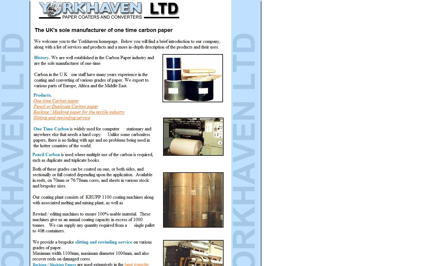 Yorkhaven Ltd Website