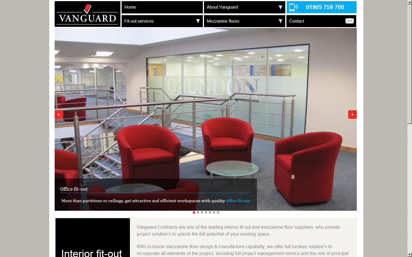 Vanguard Contracts Limited Website