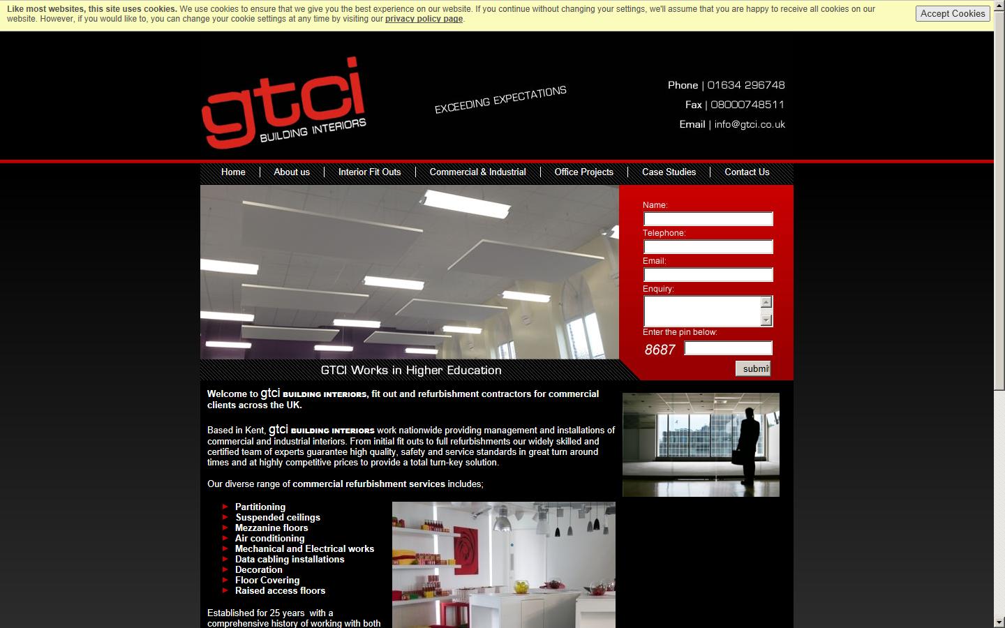 Graham Turner Commercial Interiors Website