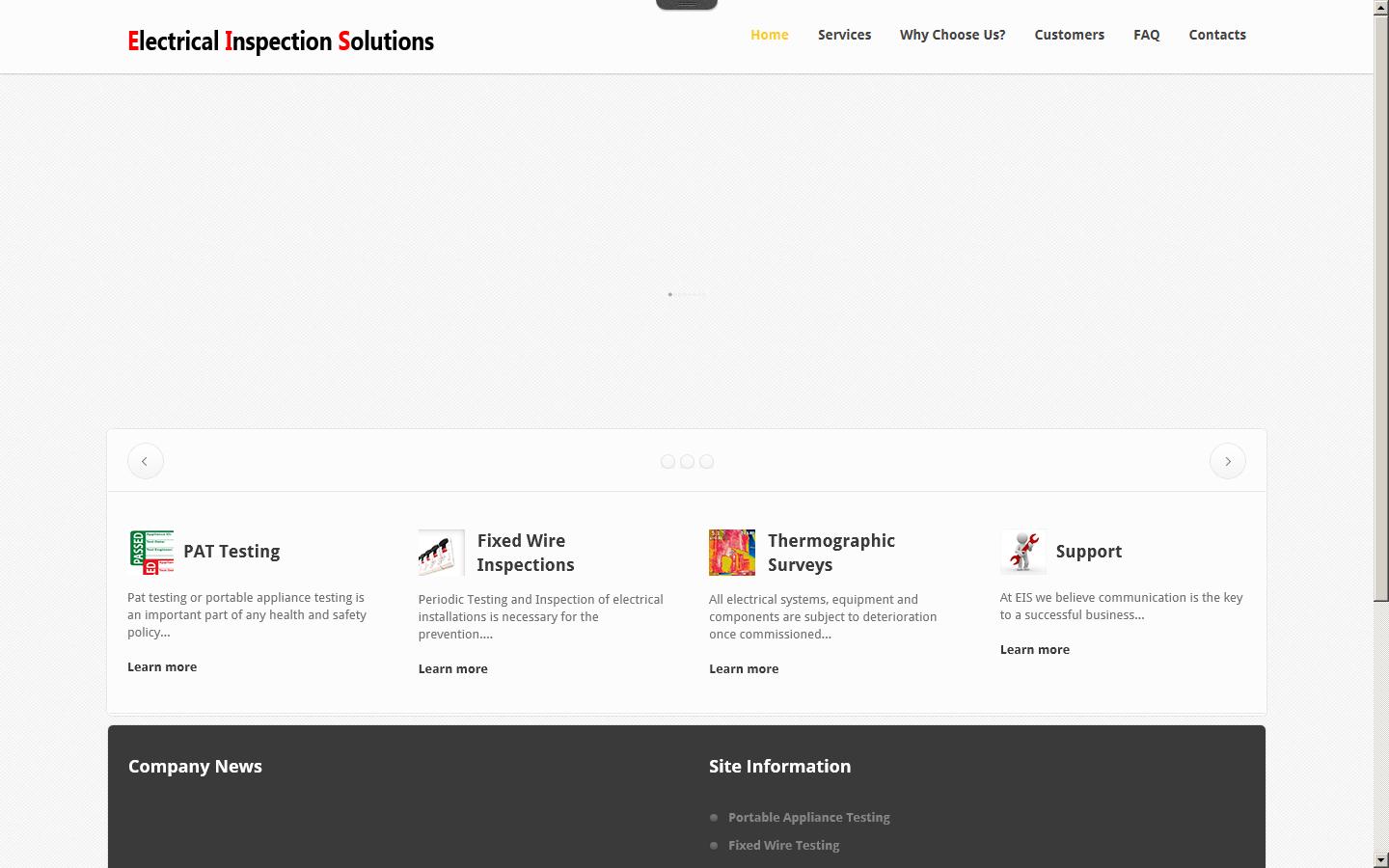 Electrical Inspection Solutions Limited Website