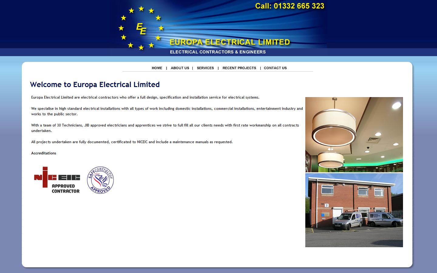 Europa Electrical Ltd Website
