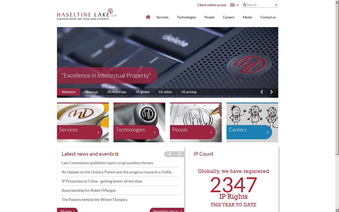 Haseltine Lake & Co. Website