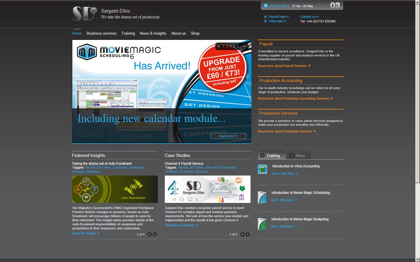 Sargent-Disc Ltd Website