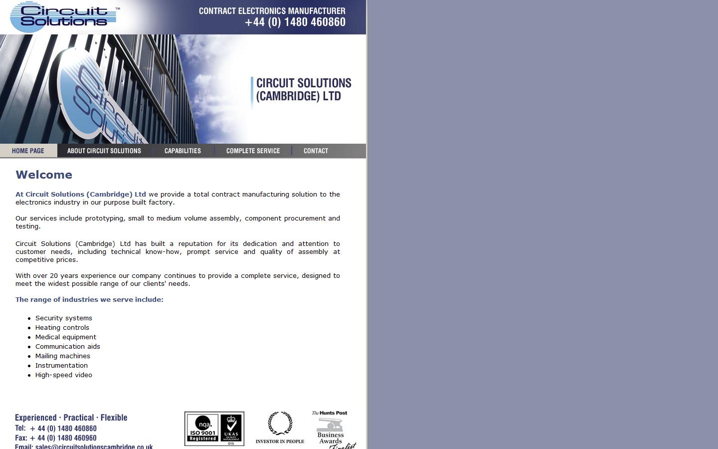 Circuit Solutions(Cambridge).co.uk Website