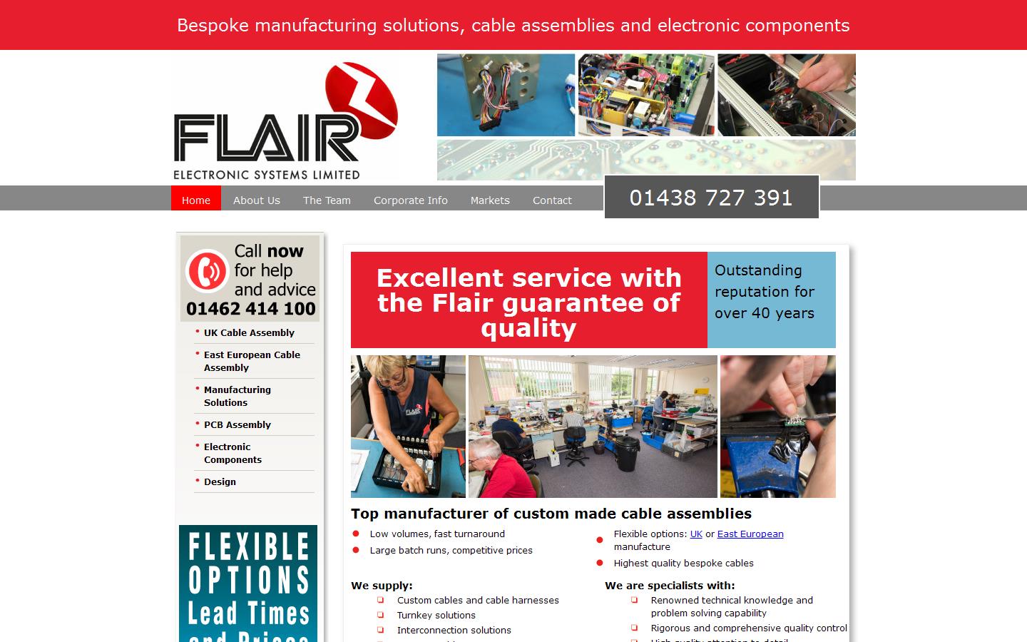 Flair Electronic Systems Ltd Website