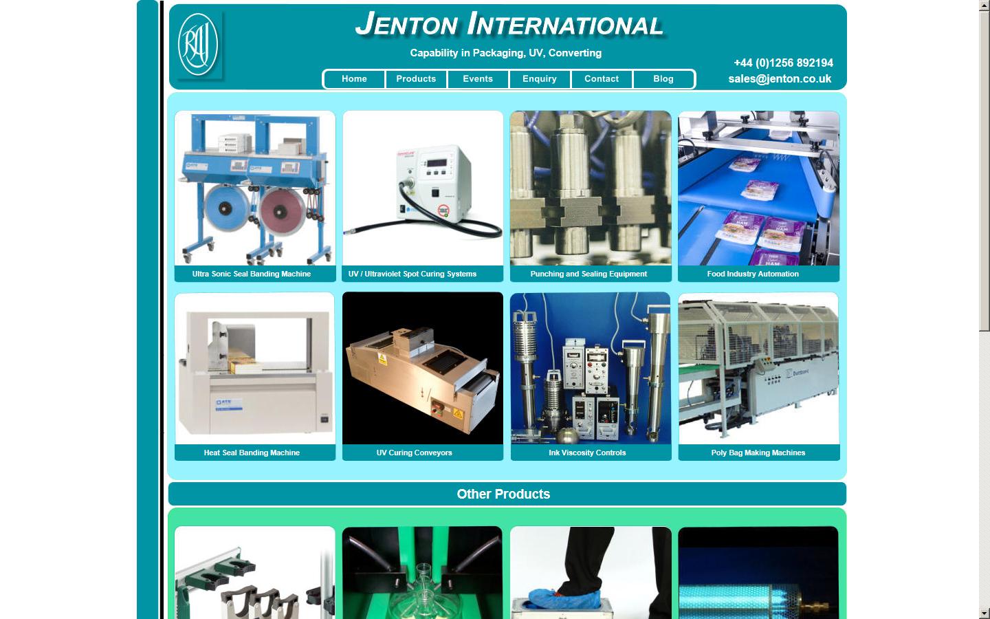 Jenton International Ltd Website