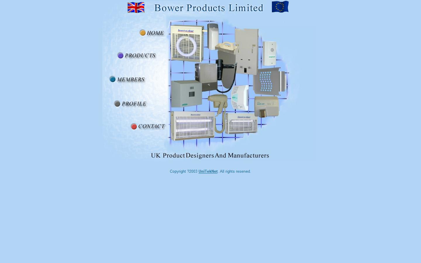 Bower Products Ltd Website