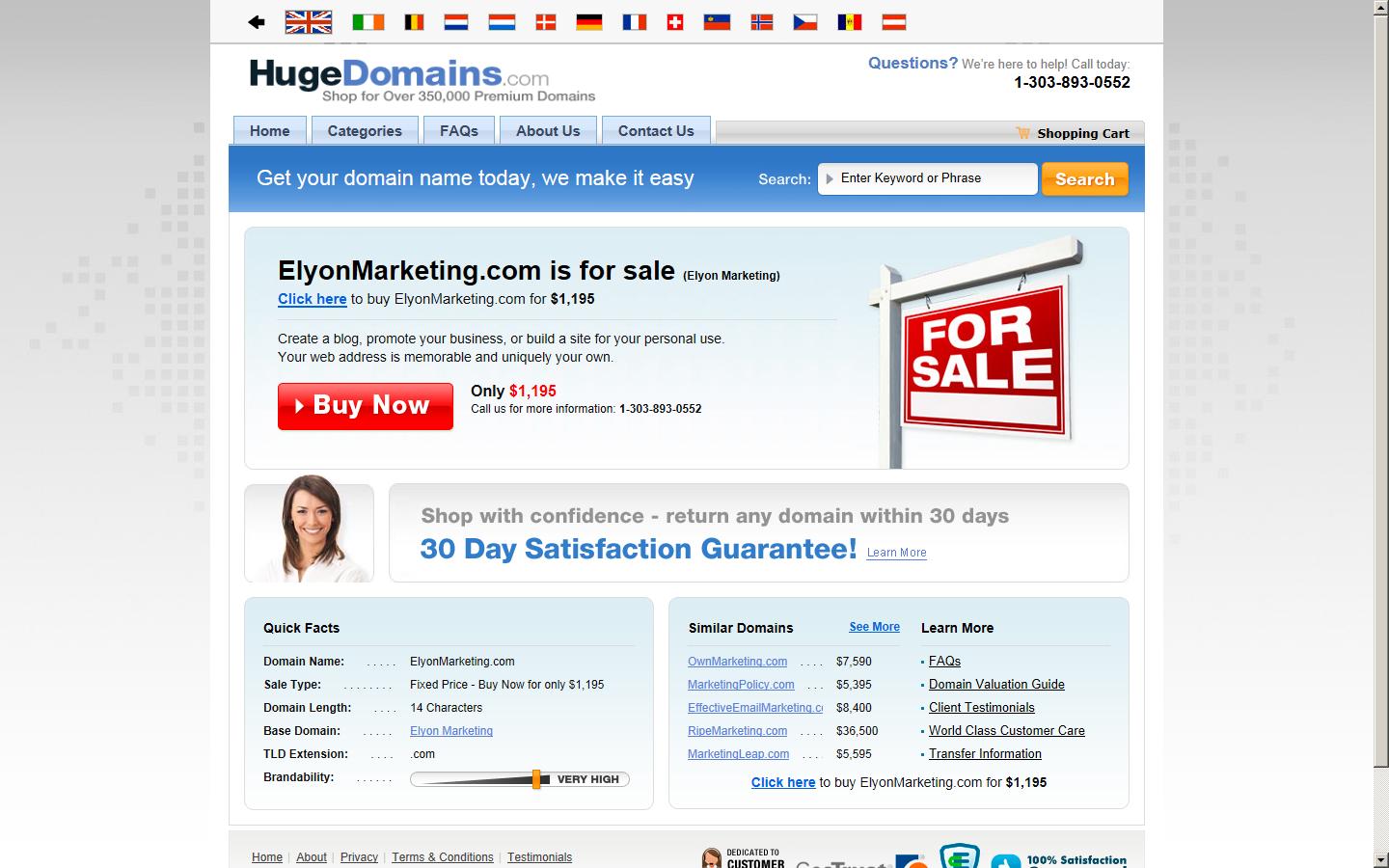 Elyon Marketing Ltd Website