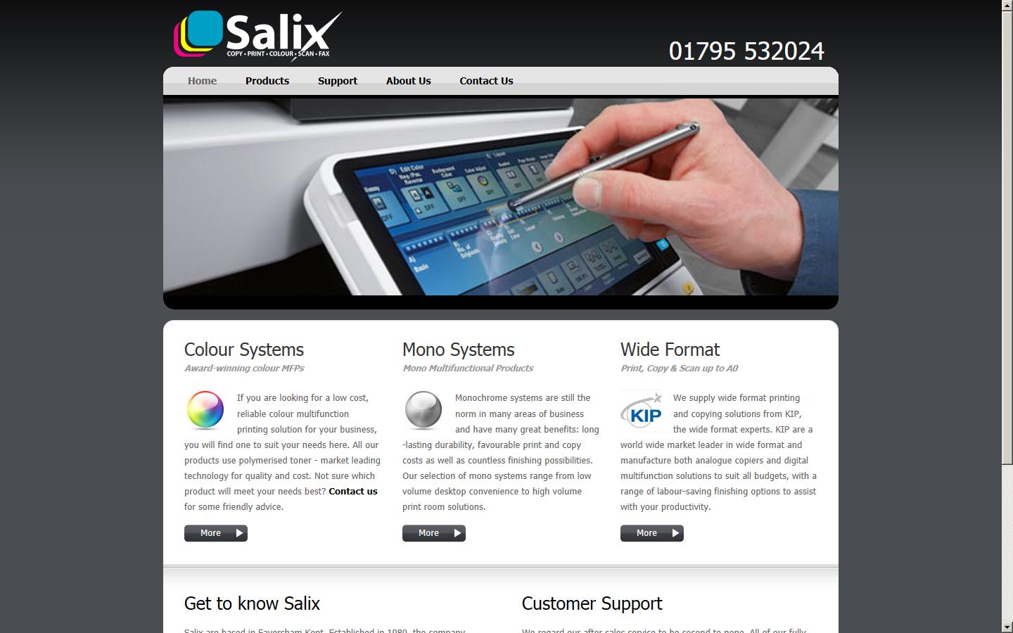 Salix Copiers Website