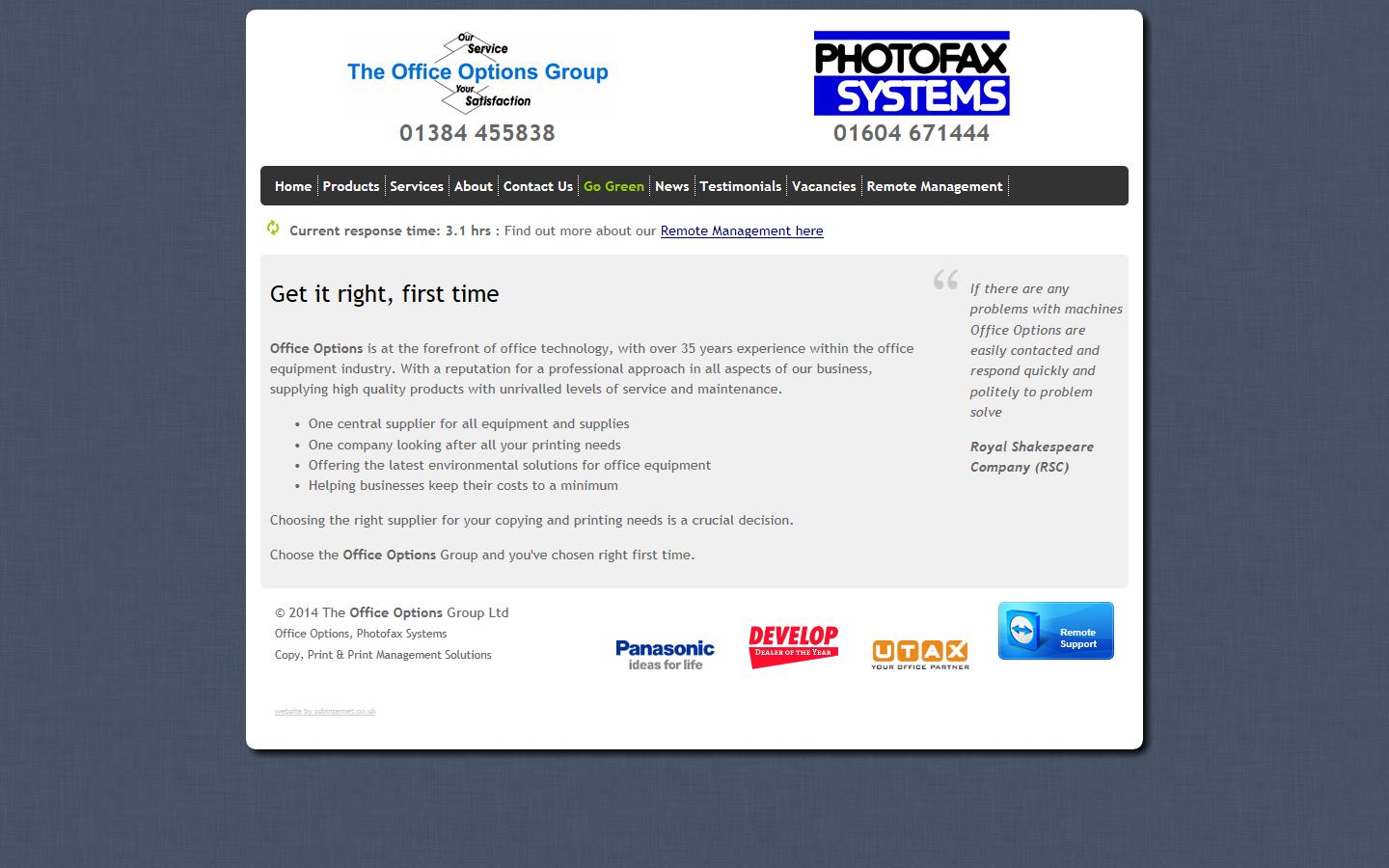 Photofax Systems Ltd Website