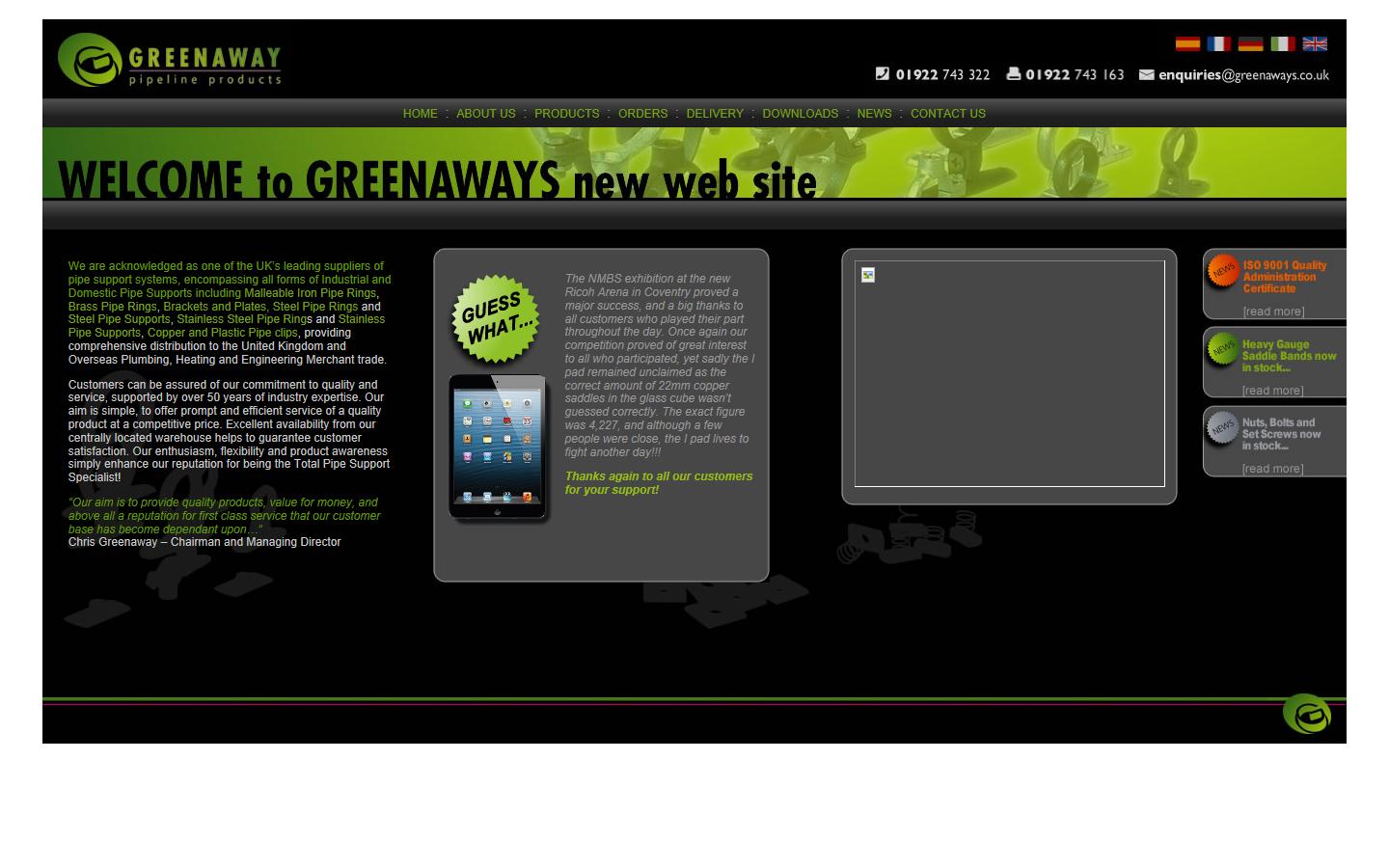 M Greenaway & Son Ltd Website