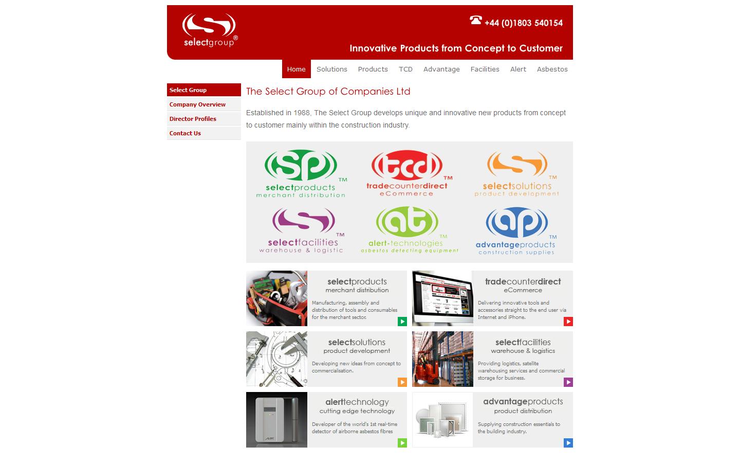 The Select Group Of Companies Website