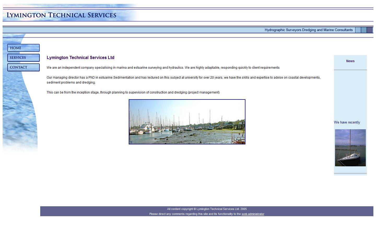 Lymington Technical Services Ltd Website