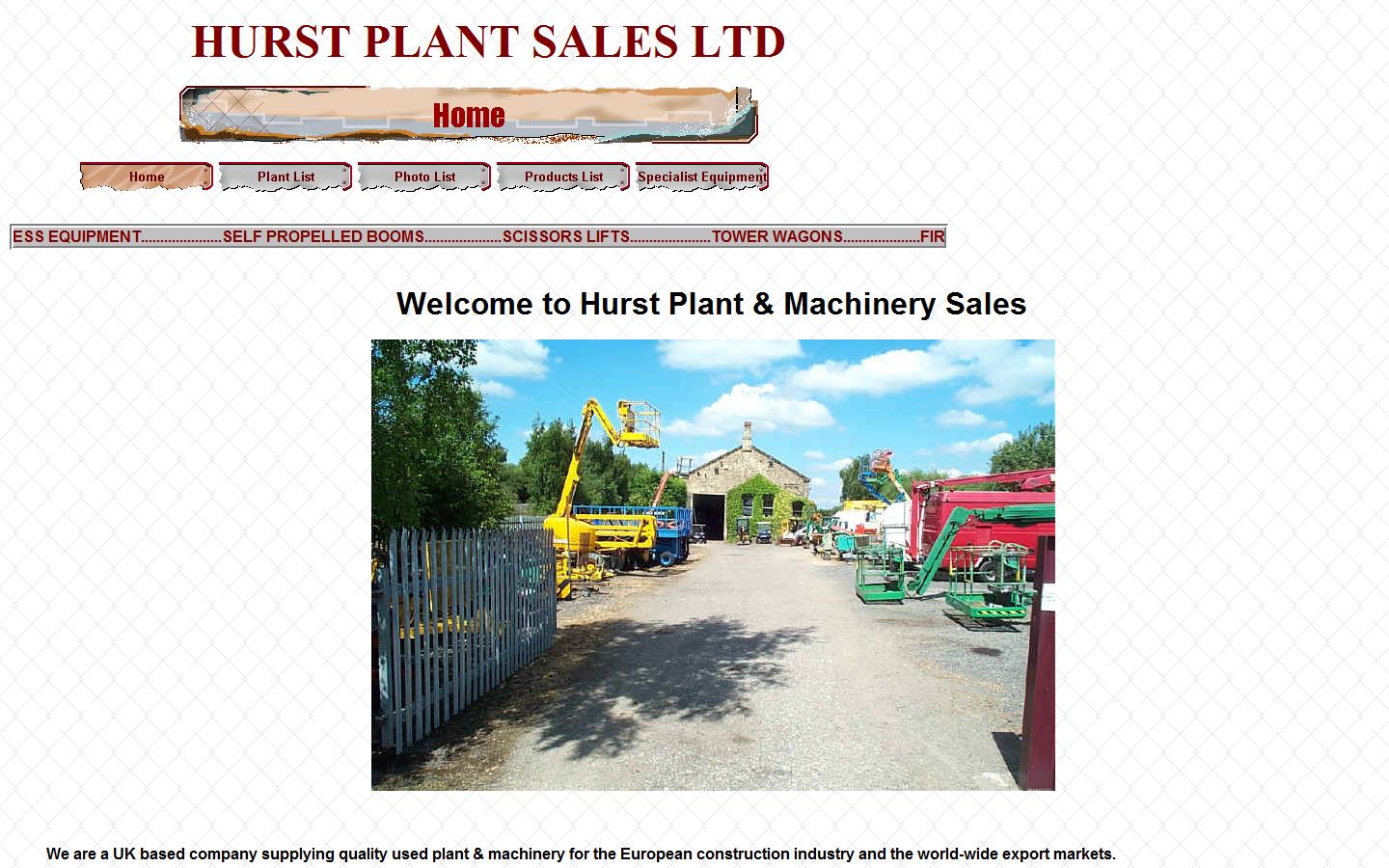 Hurst Plant Sales Website